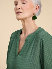 White Stuff Green Amelia Dress - Image 4 of 7