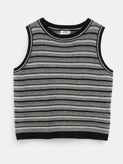 Hush Black Shannon Textured 100% Cotton Knitted Tank - Image 5 of 5