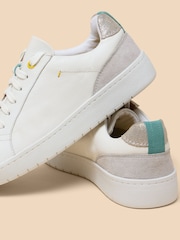 White Stuff White Leather Suede Lily Trainers - Image 4 of 4