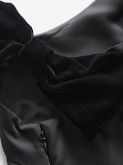 Black Satin Tie Bow Shoulder Cami Top - Image 7 of 7