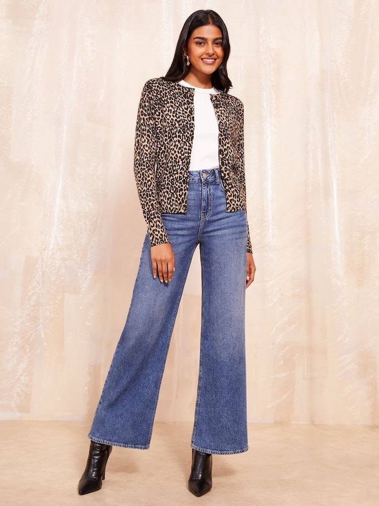 Friends Like These Animal Crew Neck Cardigan - Image 2 of 4 Friends Like These Animal Crew Neck Cardigan - Image 2 of 4