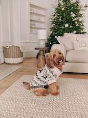 Black/White Christmas Dog Jumper - Image 2 of 9