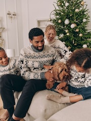 Black/White Christmas Dog Jumper - Image 3 of 9