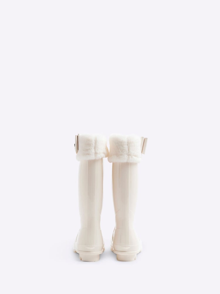 River Island dekleta Faux Fur pentlja Wellie gležnjarji - Slika 2 iz 4
