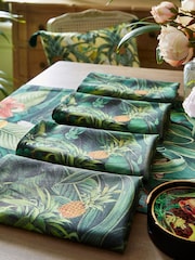 Joe Browns Green Perfect Pineapple Napkins 4 Pack - Image 1 of 2
