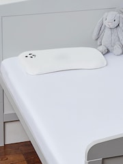 Panda London Set of 2 Pure White Kids Bamboo Viscose Fitted Cotbed Fitted Sheets - Image 2 of 4