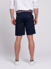 U.S. Polo Assn Blue Mens Linen Blend Chino Shorts - Image 2 of 6