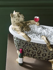 Green Gold Cheetah Bathroom Ornament - Image 2 of 6