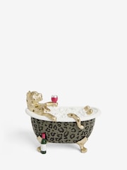 Green Gold Cheetah Bathroom Ornament - Image 3 of 6