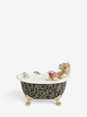 Green Gold Cheetah Bathroom Ornament - Image 5 of 6