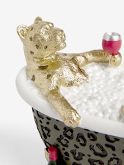 Green Gold Cheetah Bathroom Ornament - Image 6 of 6