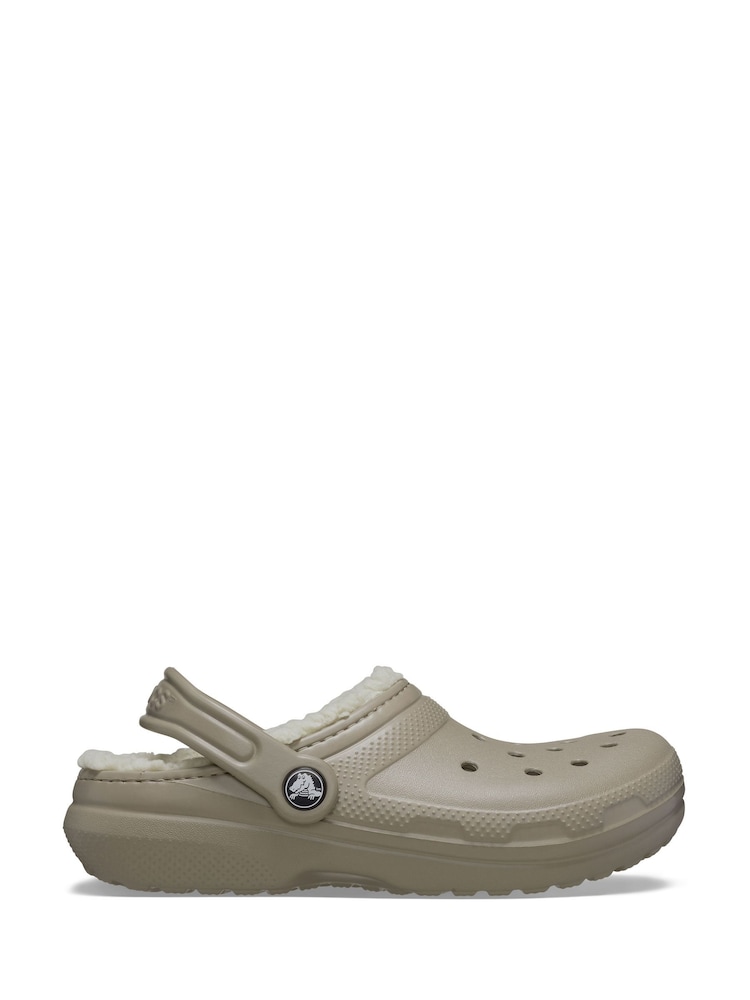 Crocs Khaki Kids Classic Lined Clogs - Image 1 of 11
