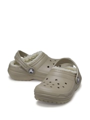 Crocs Khaki Kids Classic Lined Clogs - Image 9 of 11