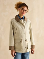 Joules Katherine Stone Waterproof Heritage Coat - Image 1 of 10