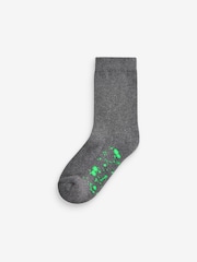 Grey Splat Cotton Rich Cushioned Socks 7 Pack - Image 3 of 8