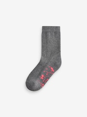 Grey Splat Cotton Rich Cushioned Socks 7 Pack - Image 5 of 8