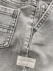 Grey Denim 100% Cotton Pleat Front Jeans (3mths-7yrs) - Image 7 of 8