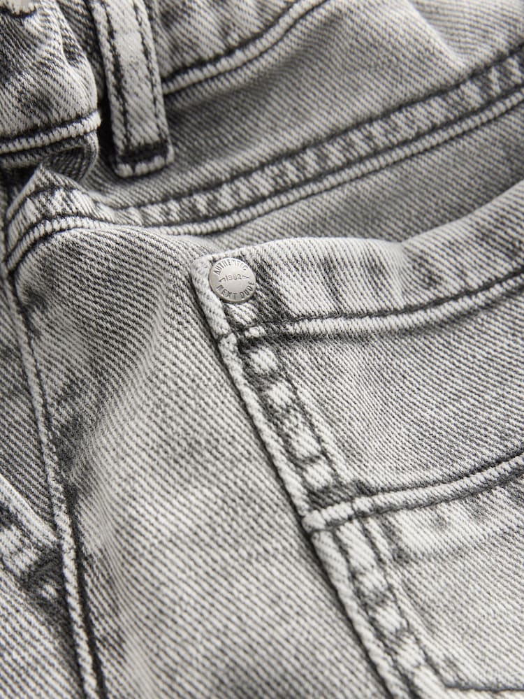 Grey Denim 100% Cotton Pleat Front Jeans (3mths-7yrs) - Image 8 of 8