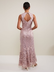 Phase Eight Pink Jaclyn Embroidered Maxi Dress - Image 2 of 7