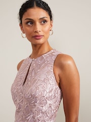 Phase Eight Pink Jaclyn Embroidered Maxi Dress - Image 4 of 7