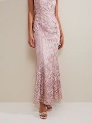 Phase Eight Pink Jaclyn Embroidered Maxi Dress - Image 5 of 7