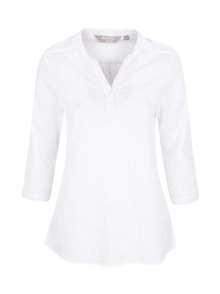 Mountain Warehouse White Womens Relaxed Fit Petra 3/4 Sleeve Top - Image 2 of 5