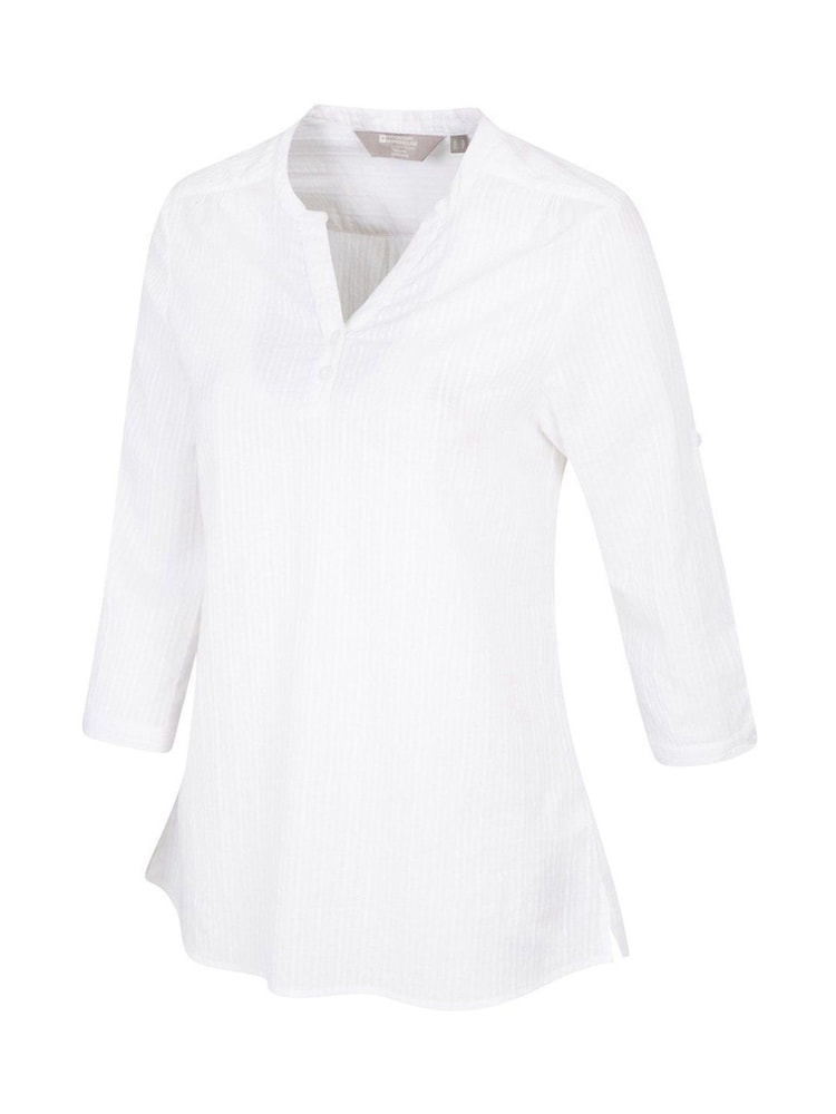 Mountain Warehouse White Womens Relaxed Fit Petra 3/4 Sleeve Top - Image 4 of 5