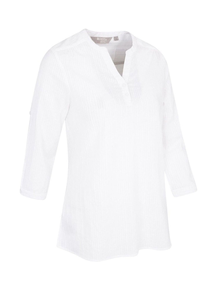 Mountain Warehouse White Womens Relaxed Fit Petra 3/4 Sleeve Top - Image 5 of 5