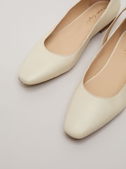 Phase Eight Natural Leather Almond Toe Ankle Strap Ballerinas - Image 6 of 7