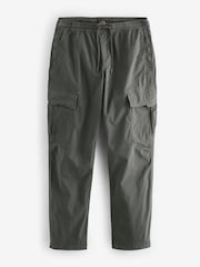 Black/Charcoal Grey Regular Tapered Fit Stretch Utility Cargo Trousers 2 Pack - Image 11 of 15