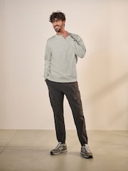 Black/Charcoal Grey Regular Tapered Fit Stretch Utility Cargo Trousers 2 Pack - Image 2 of 15