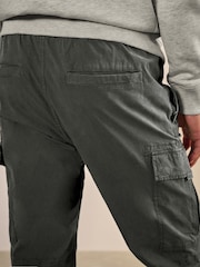 Black/Charcoal Grey Regular Tapered Fit Stretch Utility Cargo Trousers 2 Pack - Image 9 of 15