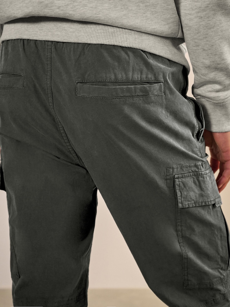 Gris Noir/anthracite - Coupe fuselée régulière - Pantalon utilitaire extensible cargo 2 Lot - Image 9 of 15