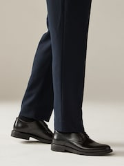 Black Chunky Leather Derby Shoes - Image 1 of 7