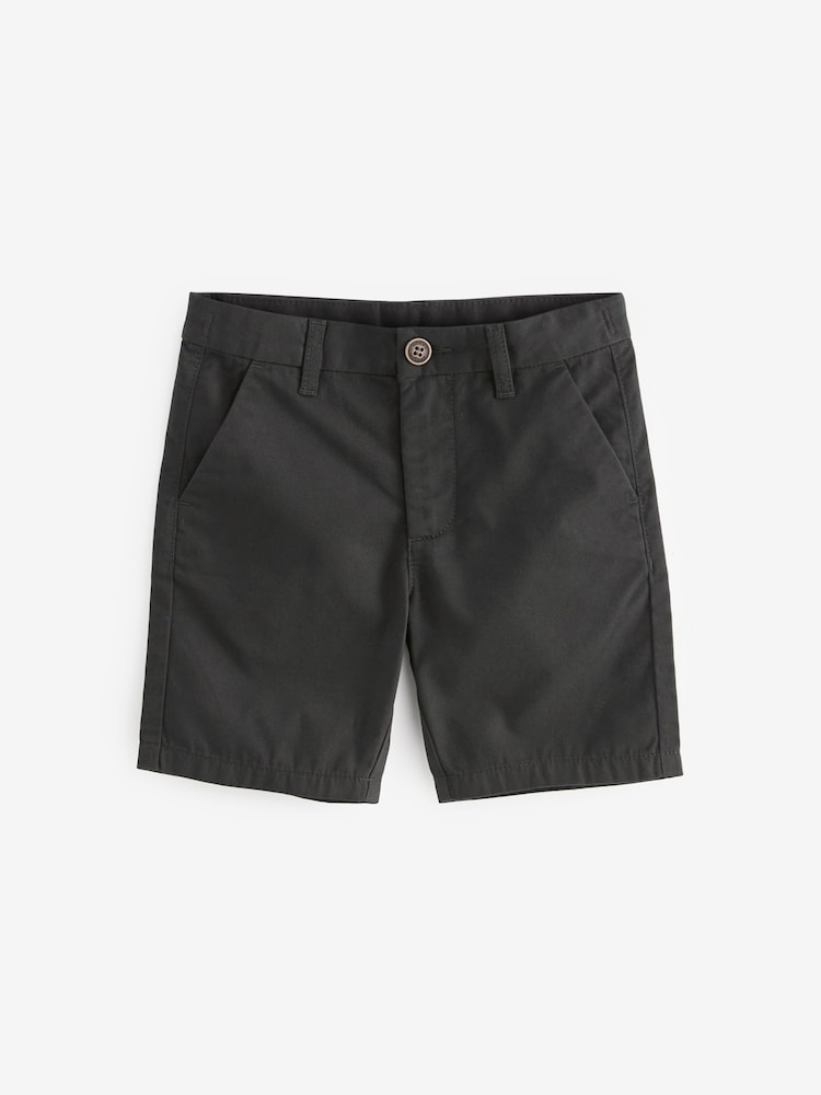 Black/Ginger Brown Chino Shorts 2 Pack (3-16yrs) - Image 2 of 5