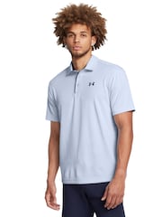 Under Armour Blue Golf Tech Polo Shirt - Image 1 of 4