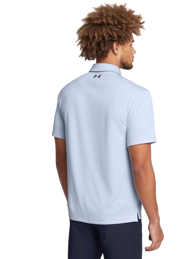 Under Armour Blue Golf Tech Polo Shirt - Image 2 of 4 Under Armour Blue Golf Tech Polo Shirt - Image 2 of 4