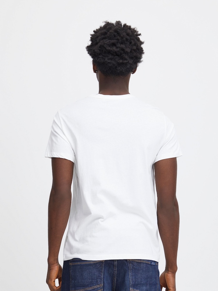 Blend White 100% Cotton Printed Short Sleeve T-Shirt - Image 2 of 5