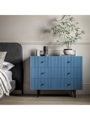 Gallery Home Blue Tetouan 3 Drawer Chest - Image 1 of 6