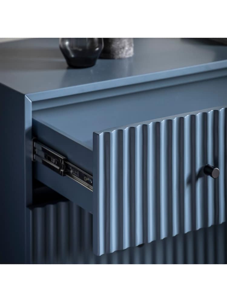 Gallery Home Blue Tetouan 3 Drawer Chest - Image 2 of 6