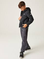 Regatta Black Kids Hooded Hillpack III Padded Jacket - Image 1 of 7