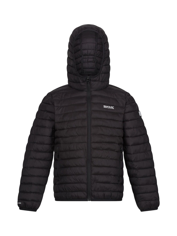Regatta Black Kids Hooded Hillpack III Padded Jacket - Image 5 of 7