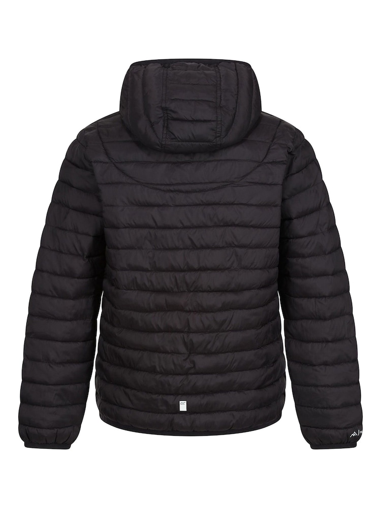 Regatta Black Kids Hooded Hillpack III Padded Jacket - Image 6 of 7