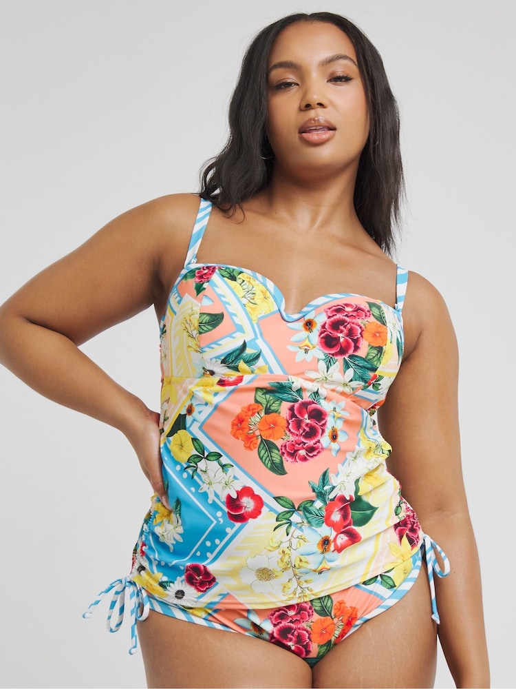 Figleaves Bandeau Tankini  Multi Top - Image 1 of 4
