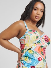 Figleaves Bandeau Tankini  Multi Top - Image 3 of 4