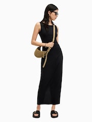 AllSaints Black Katarina Dress - Image 1 of 7