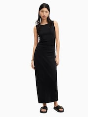 AllSaints Black Katarina Dress - Image 5 of 7