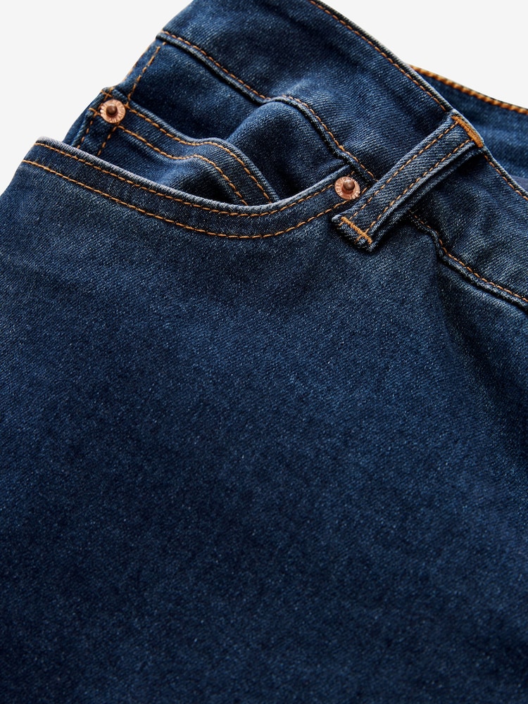 Dark Blue Mom Maternity Denim Jeans - Image 8 of 9