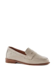 Кремовий - Шкіряні пенні-лофери Dune London Ginelli Flexi Sole - Image 4 of 6