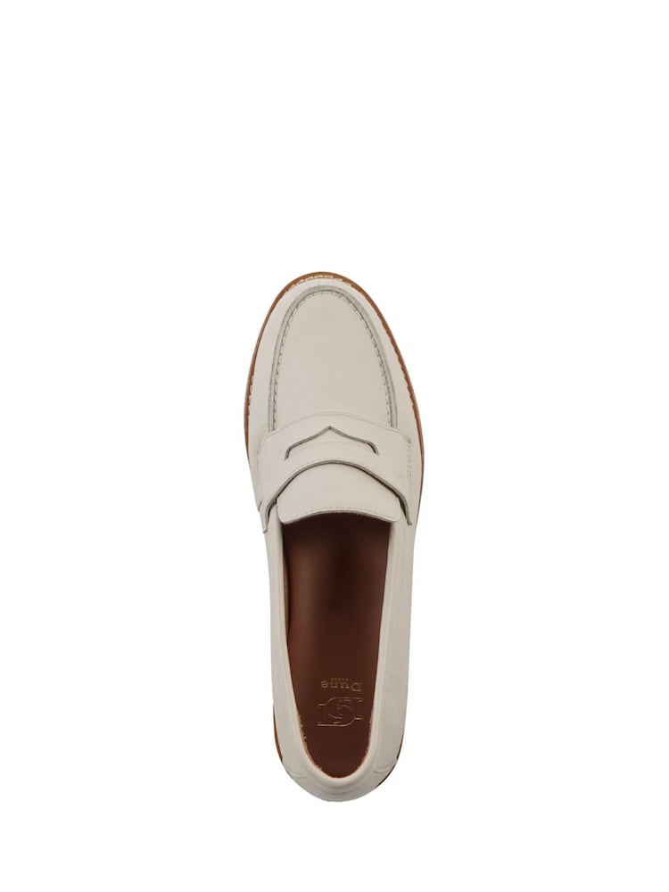 Creme - Dune London Ginelli Flexi Sole Leather Penny Loafers - Bild 6 von 6 Creme - Dune London Ginelli Flexi Sole Leather Penny Loafers - Bild 6 von 6